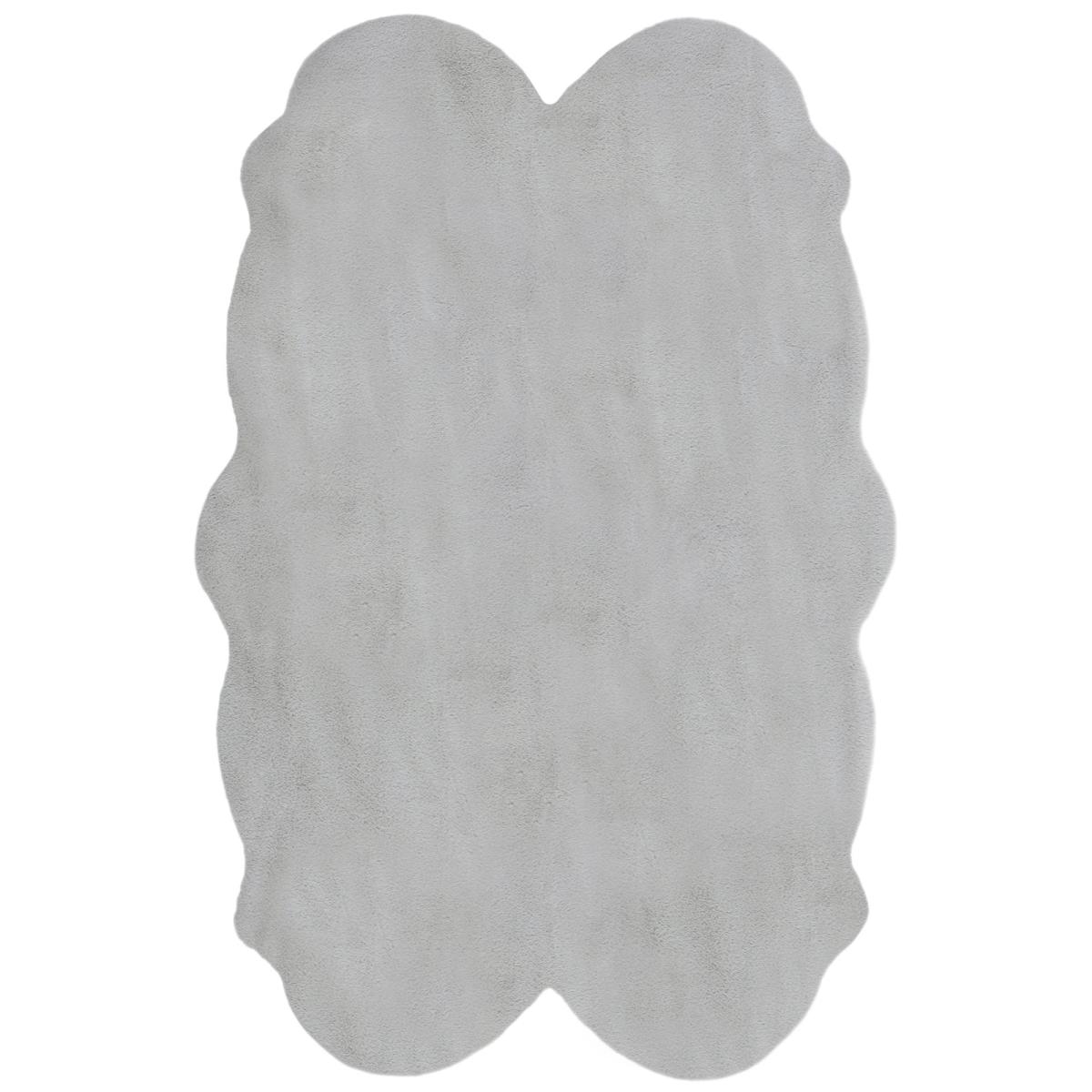 Supersoft Faux Fur Quad Rug Supersoft Grey – image 2