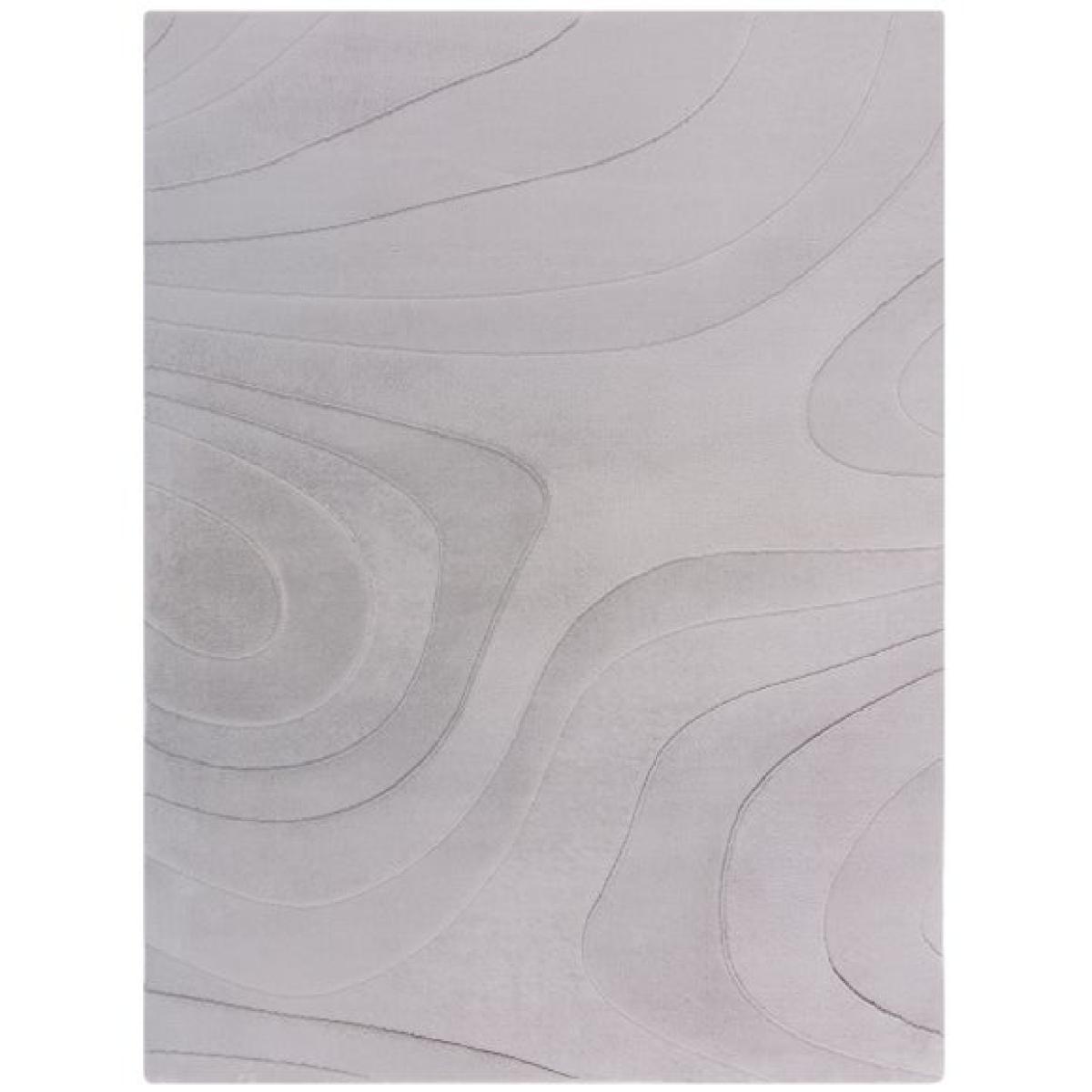 Neve Abstract Faux Fur Wave Rug – image 5