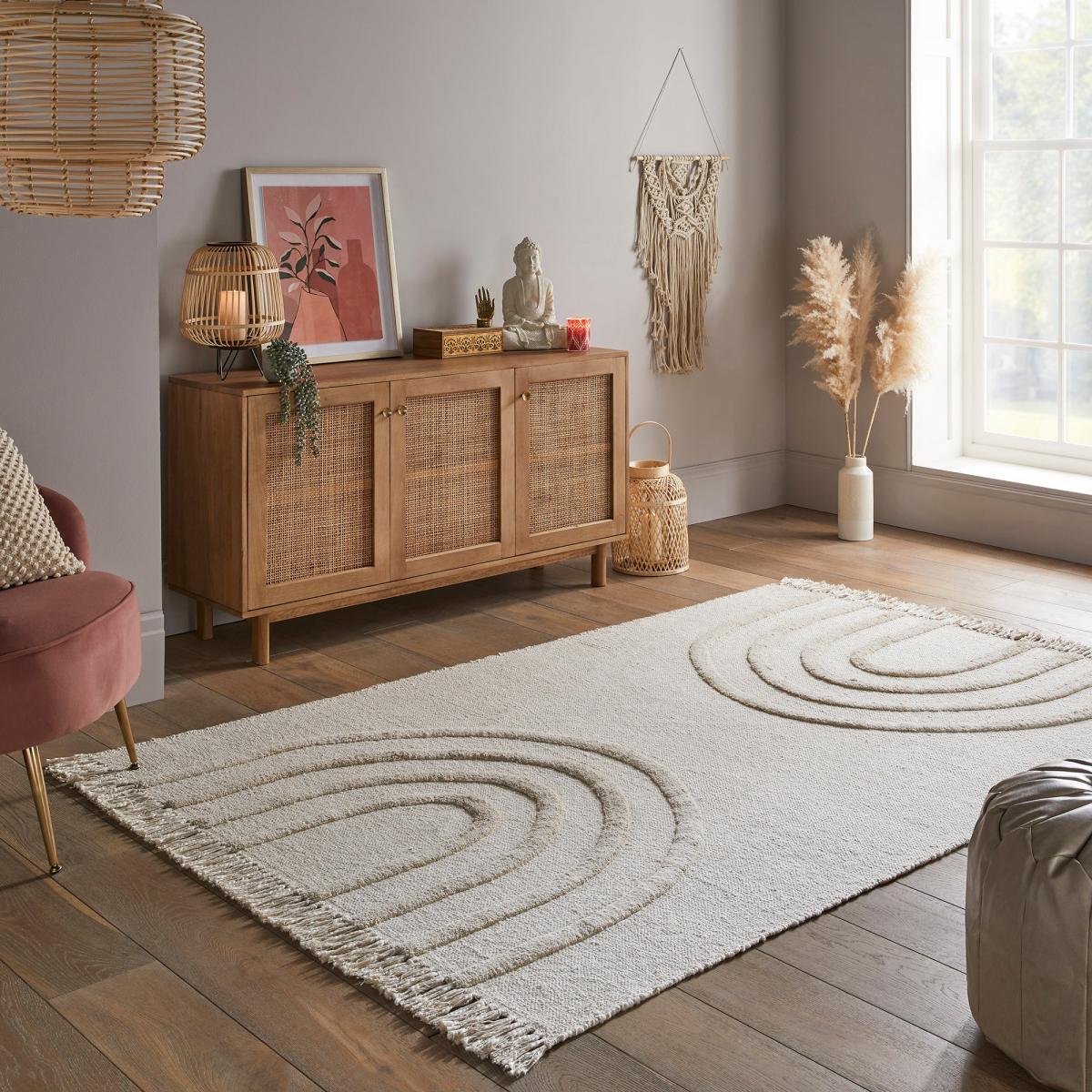 Kiara Rainbow Rug Cream – image 1
