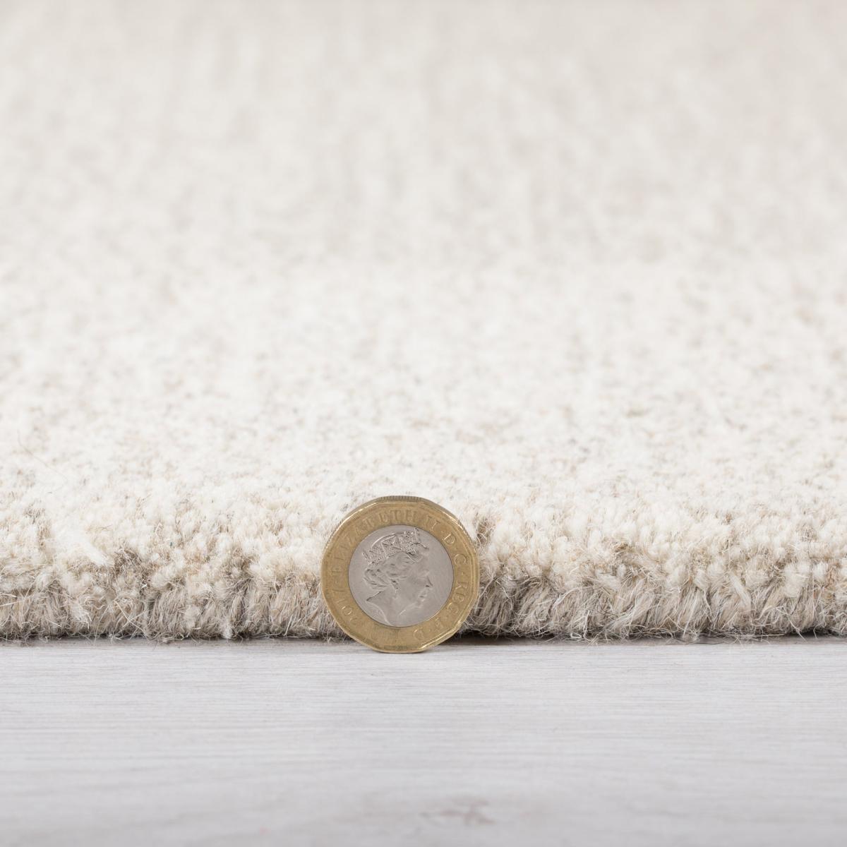 Undyed Wool Rug Brown – image 5