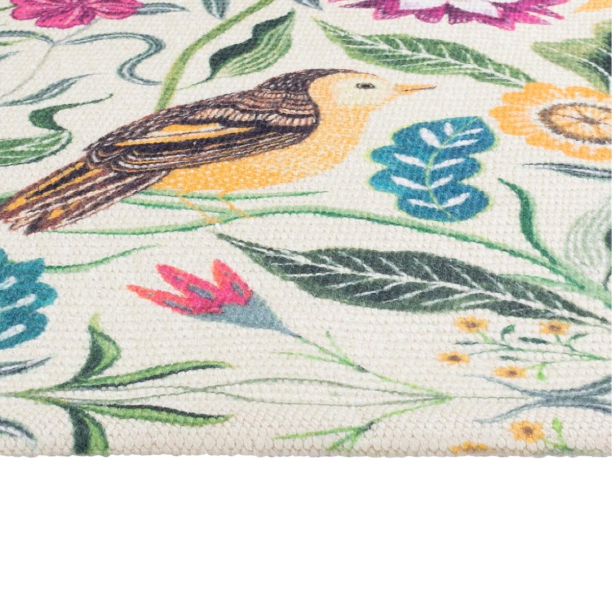 Meadow Bird Washable Indoor Outdoor Rug MultiColoured – image 4