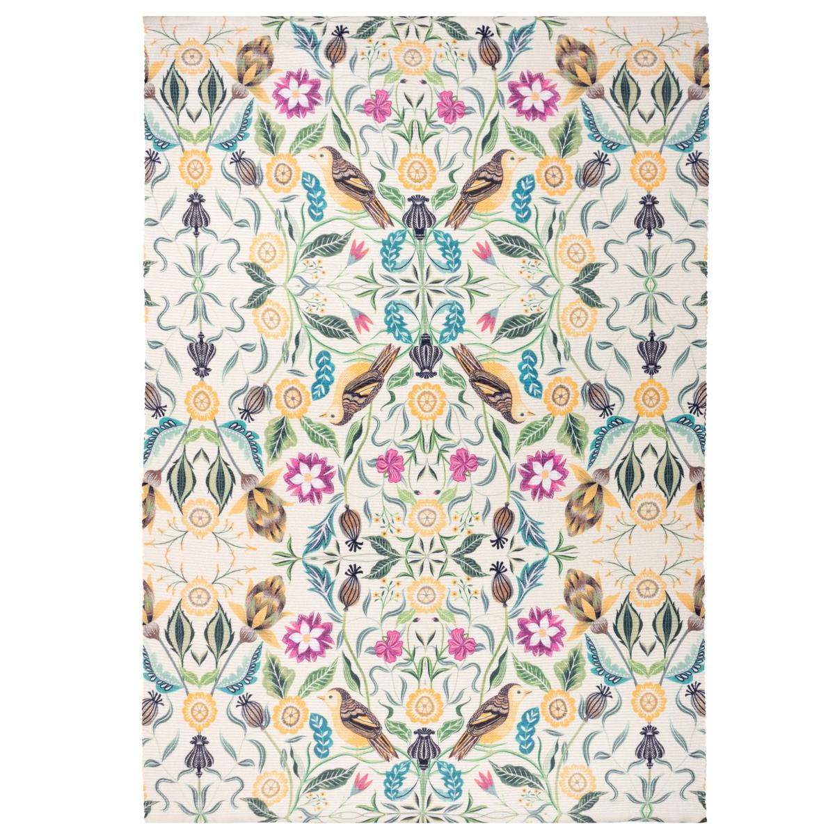 Meadow Bird Washable Indoor Outdoor Rug MultiColoured – image 5