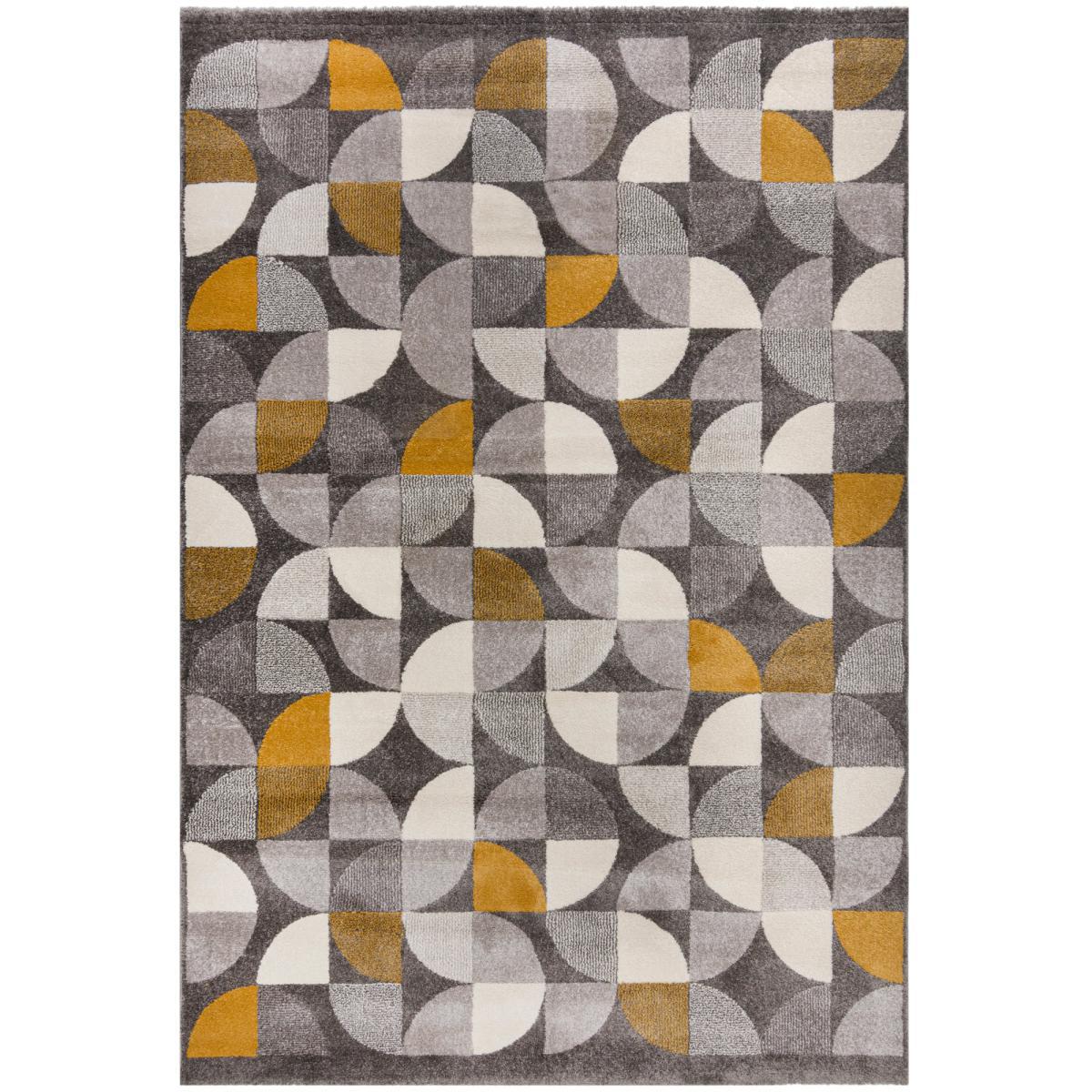 Alcazar Geometric Rug Alcazar Geo Grey Ochre – image 2