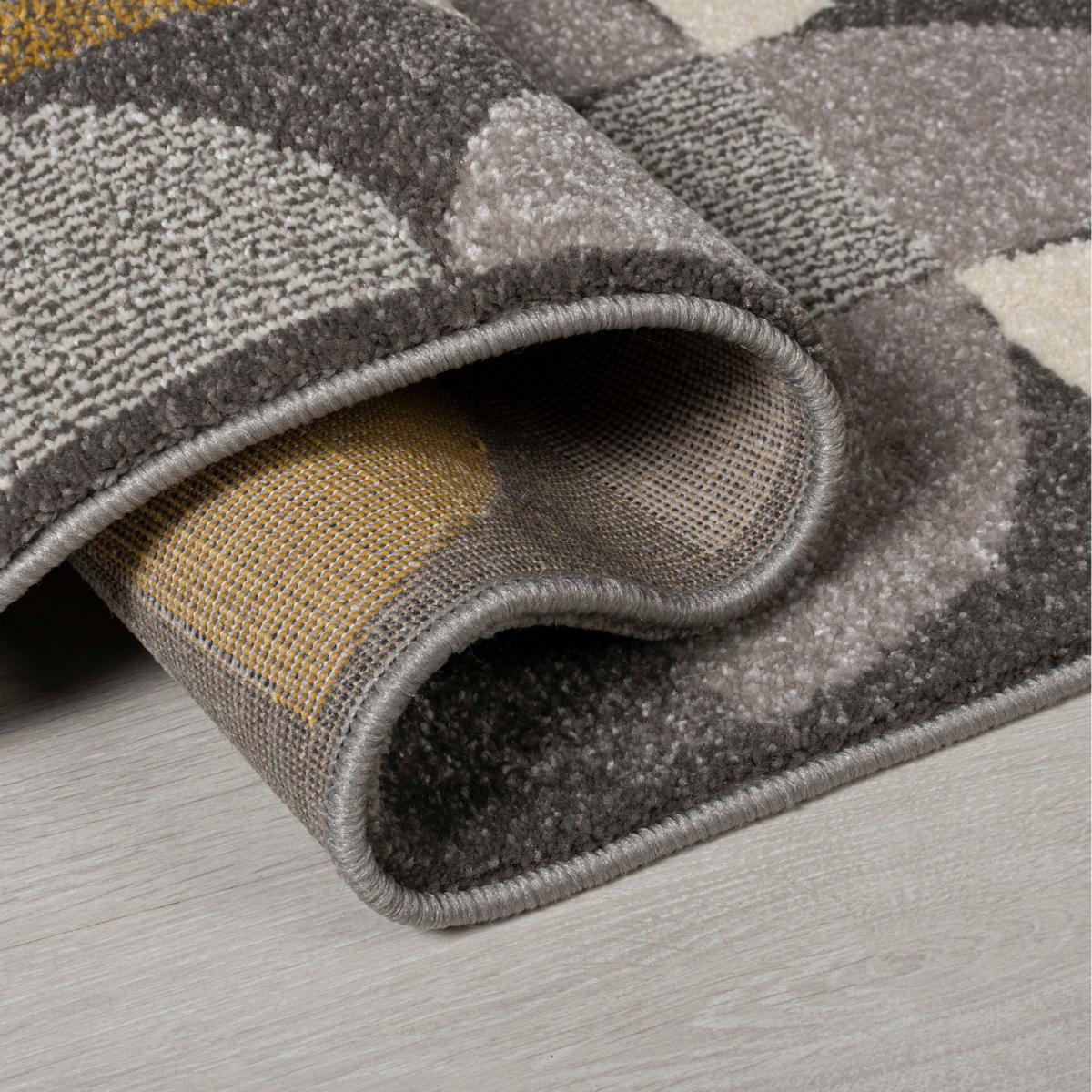 Alcazar Geometric Rug Alcazar Geo Grey Ochre – image 5