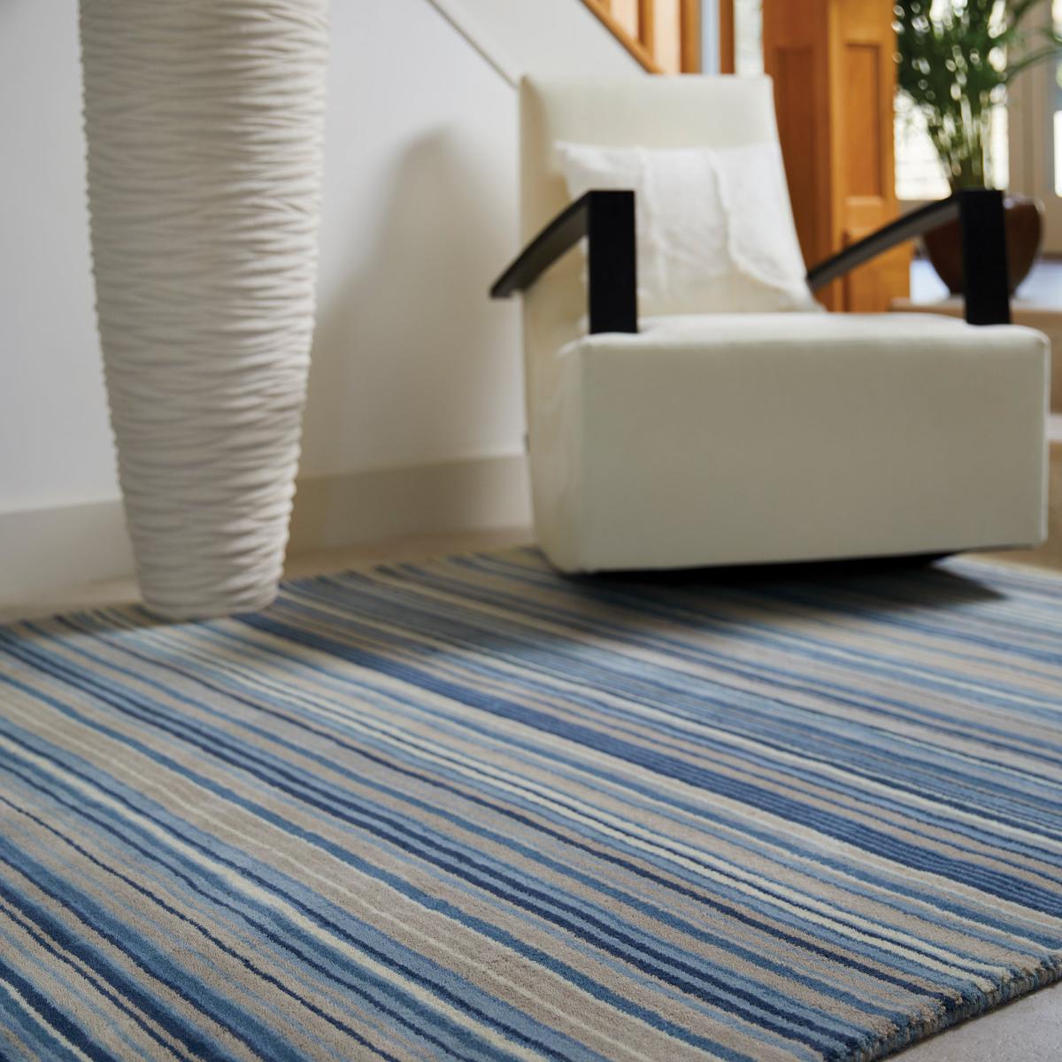 Fine Stripes Rug Brown/Natural – image 3
