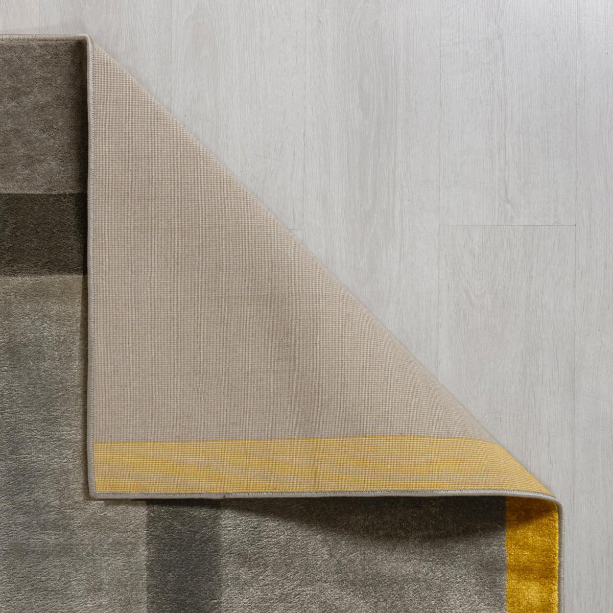 Jasper Shaped Rug Grey and Yellow – image 5
