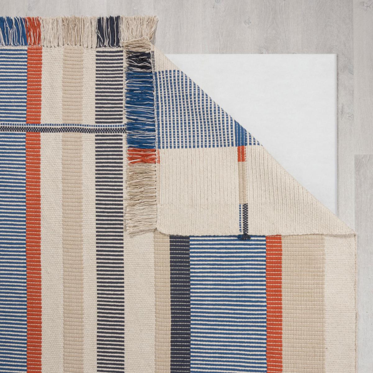 Elements Woven Checked Rug MultiColoured – image 3