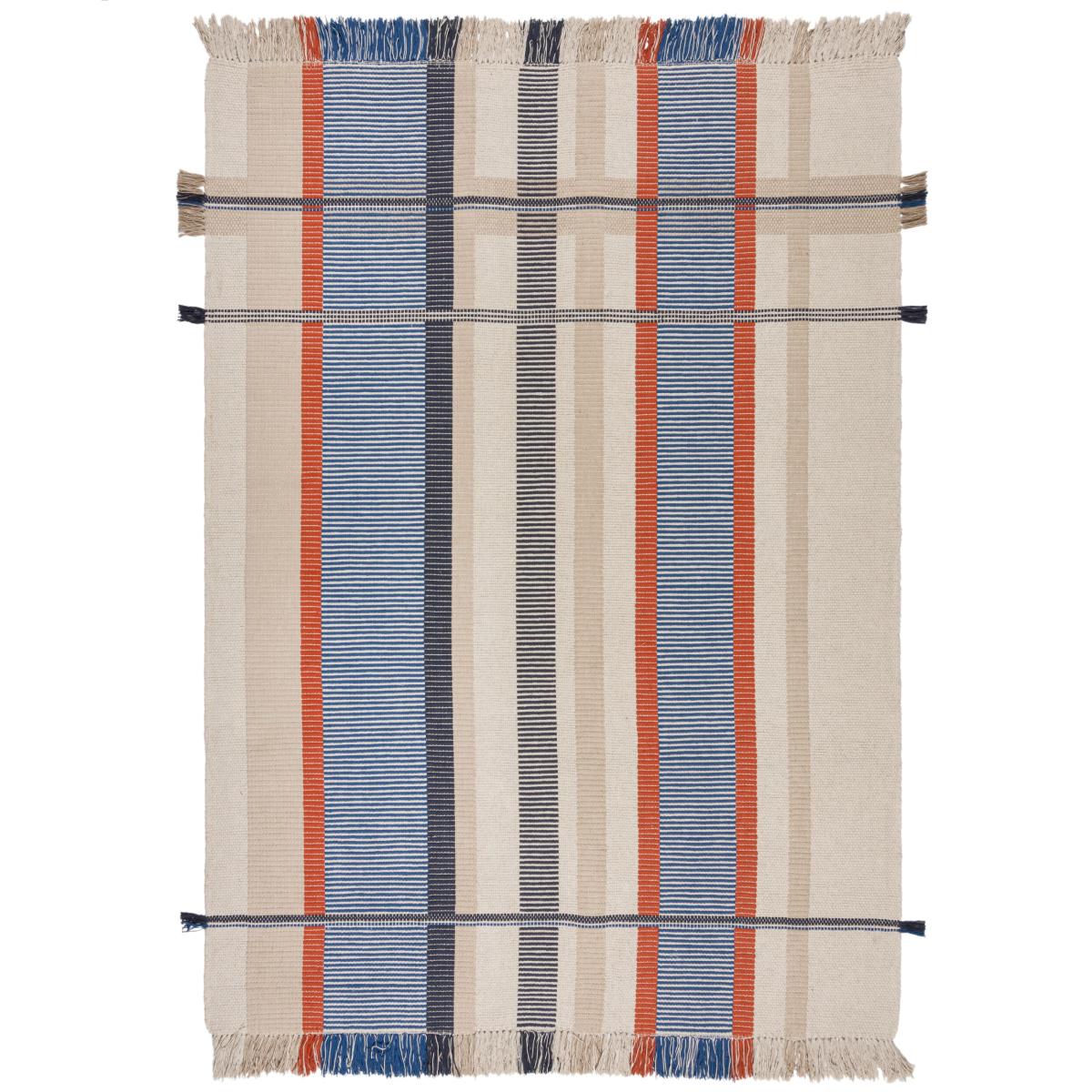 Elements Woven Checked Rug MultiColoured – image 5