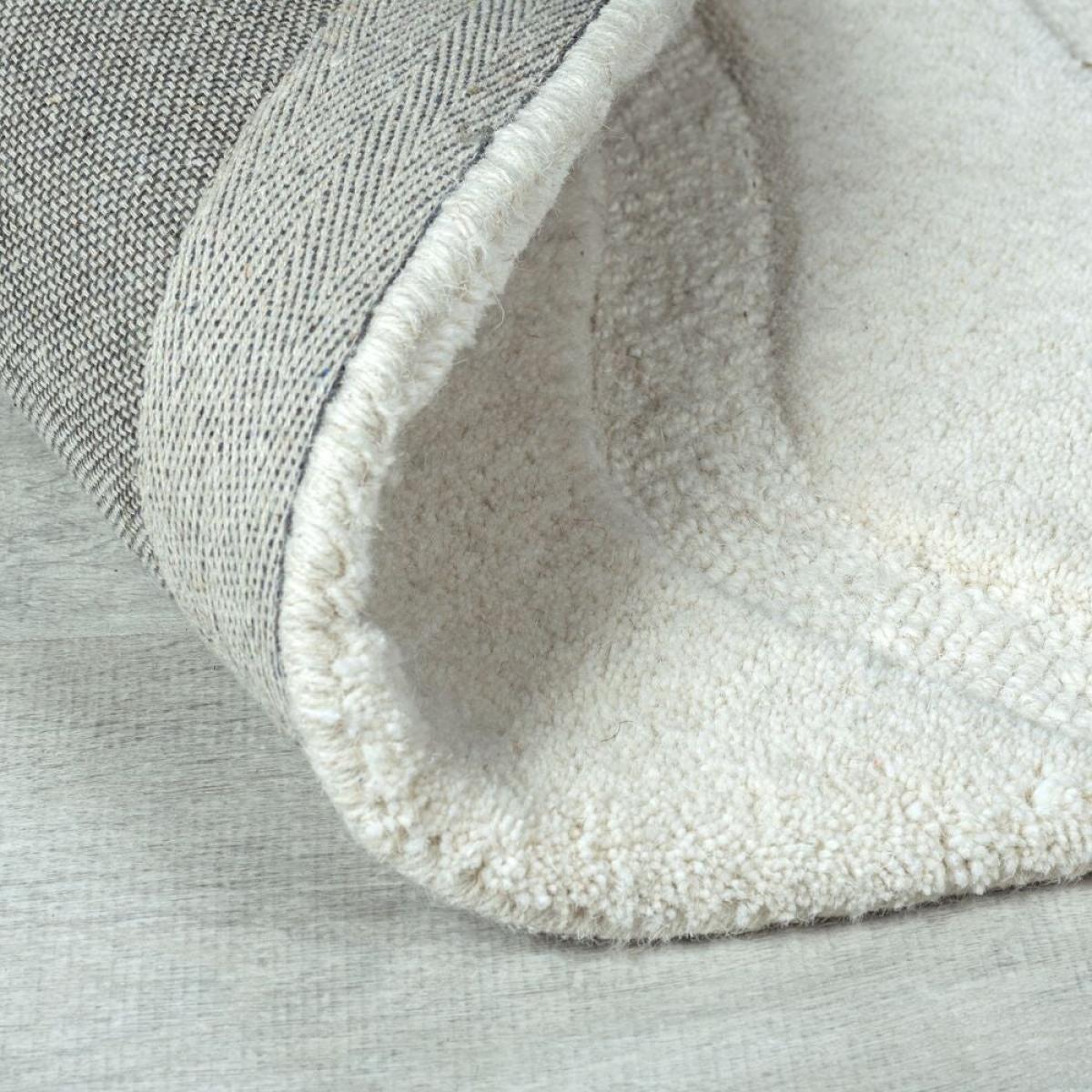 Elements Wigley Wool Round Rug Cream – image 3