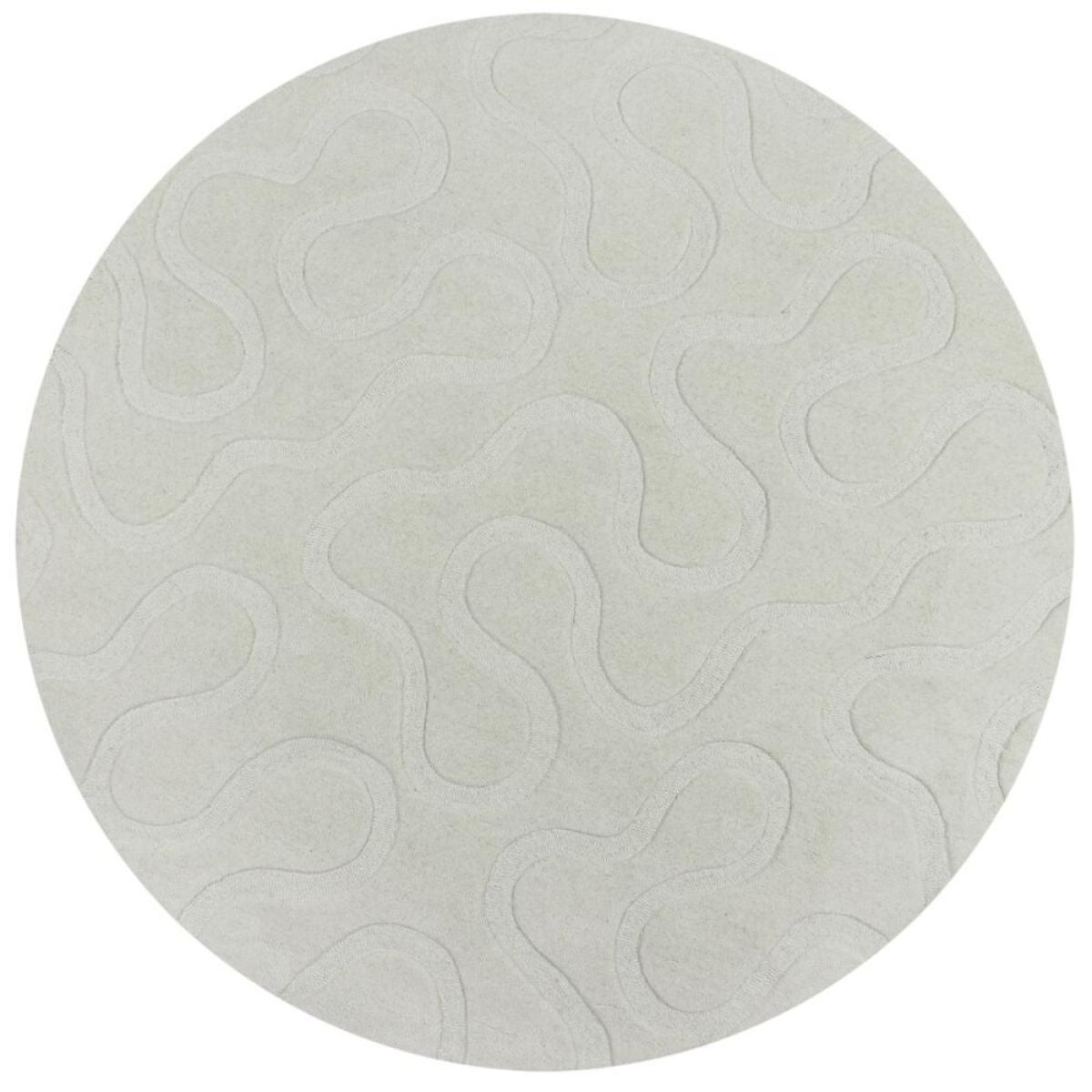 Elements Wigley Wool Round Rug Cream – image 5