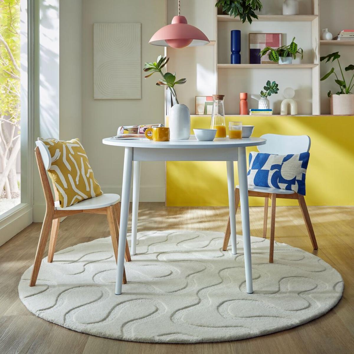 Elements Wigley Wool Round Rug Cream – image 1