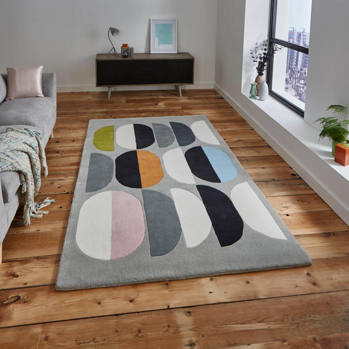 Grey Inaluxe Composition Rug Grey – image 2