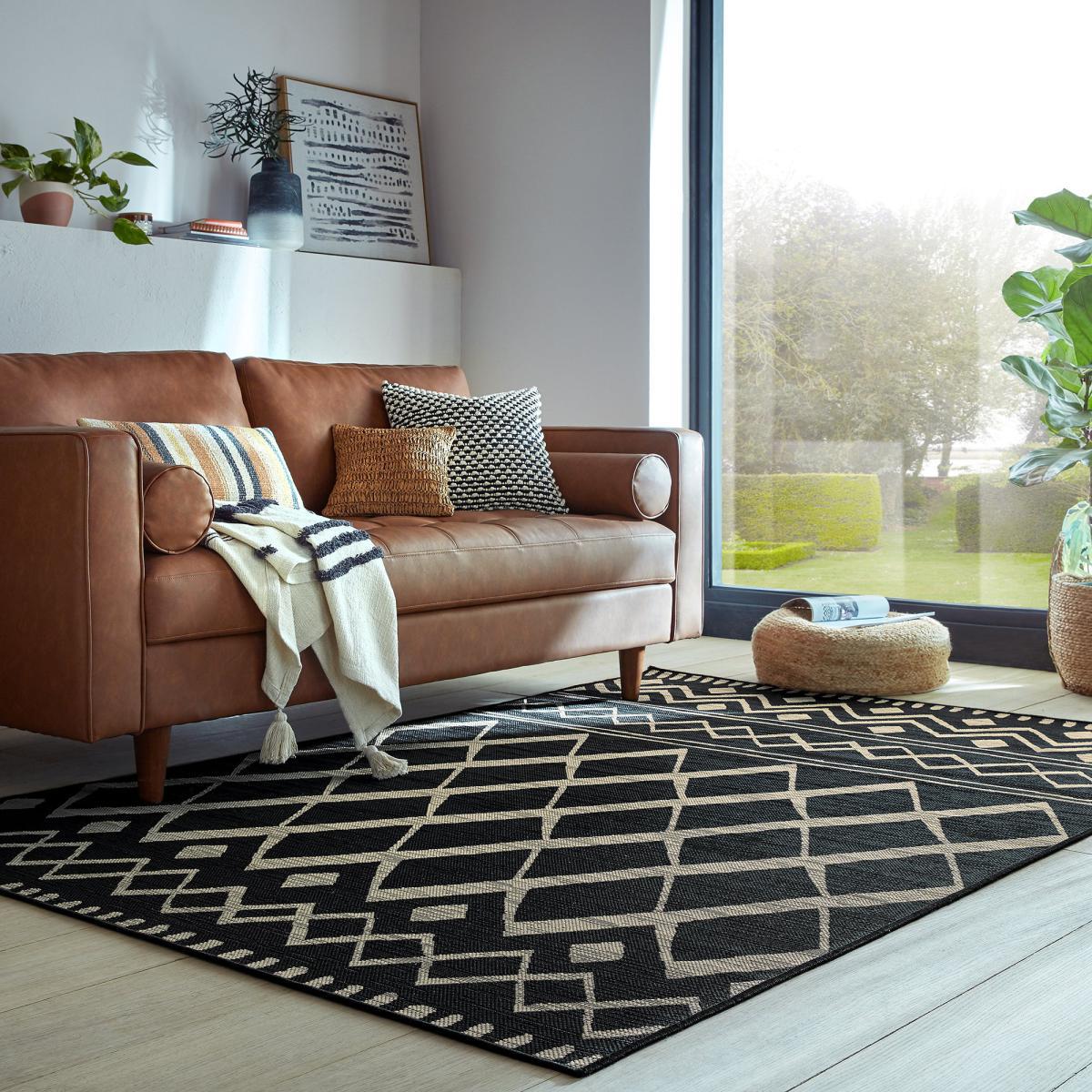 Souk Indoor Outdoor Rug Souk Black and Beige – image 1
