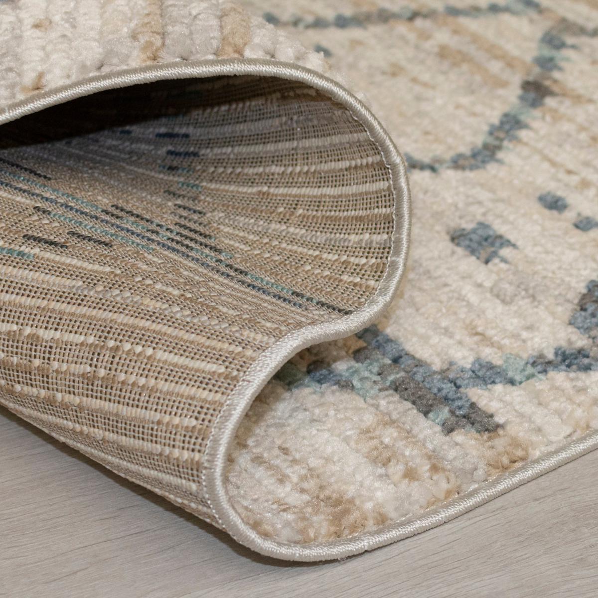 Neruda Rug Blue, Brown and White – image 3