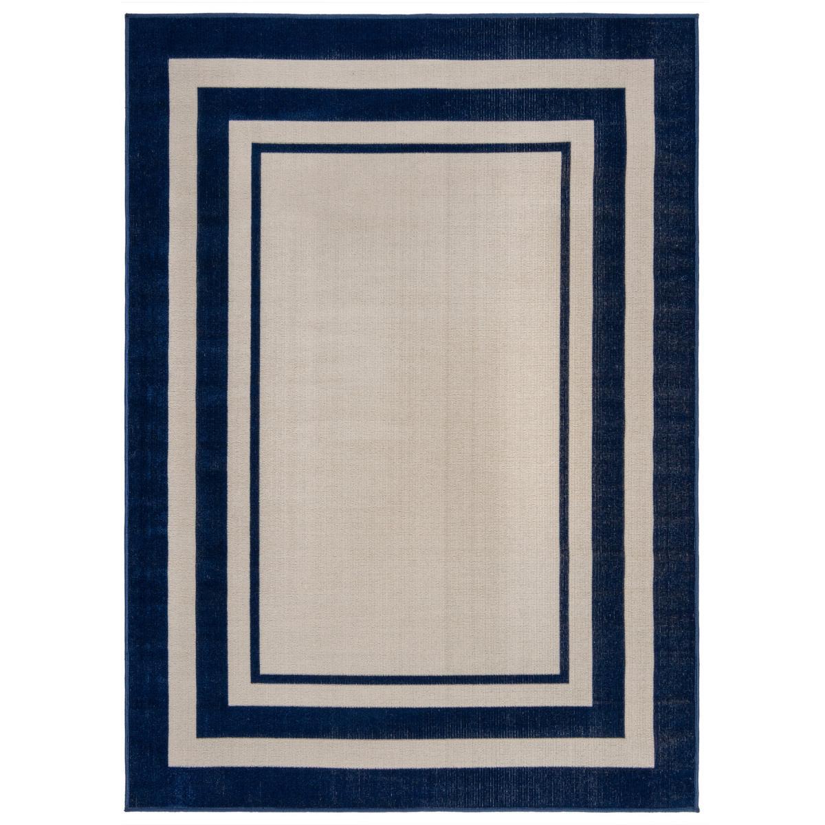 Ives Border Indoor Outdoor Rug Navy (Blue) – image 2
