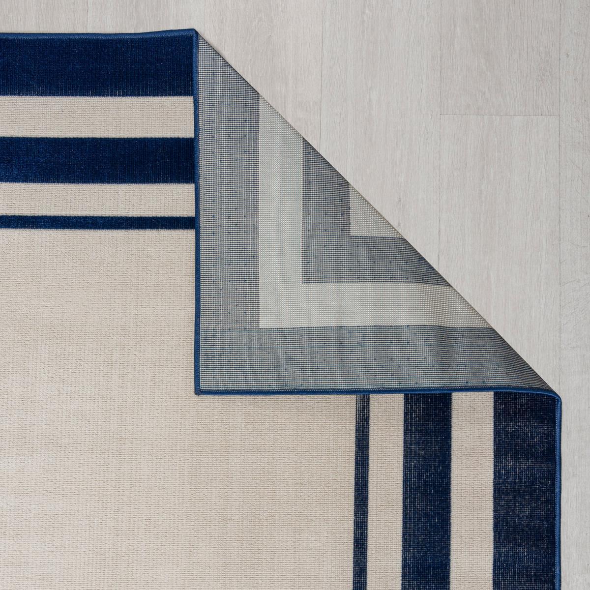 Ives Border Indoor Outdoor Rug Navy (Blue) – image 5