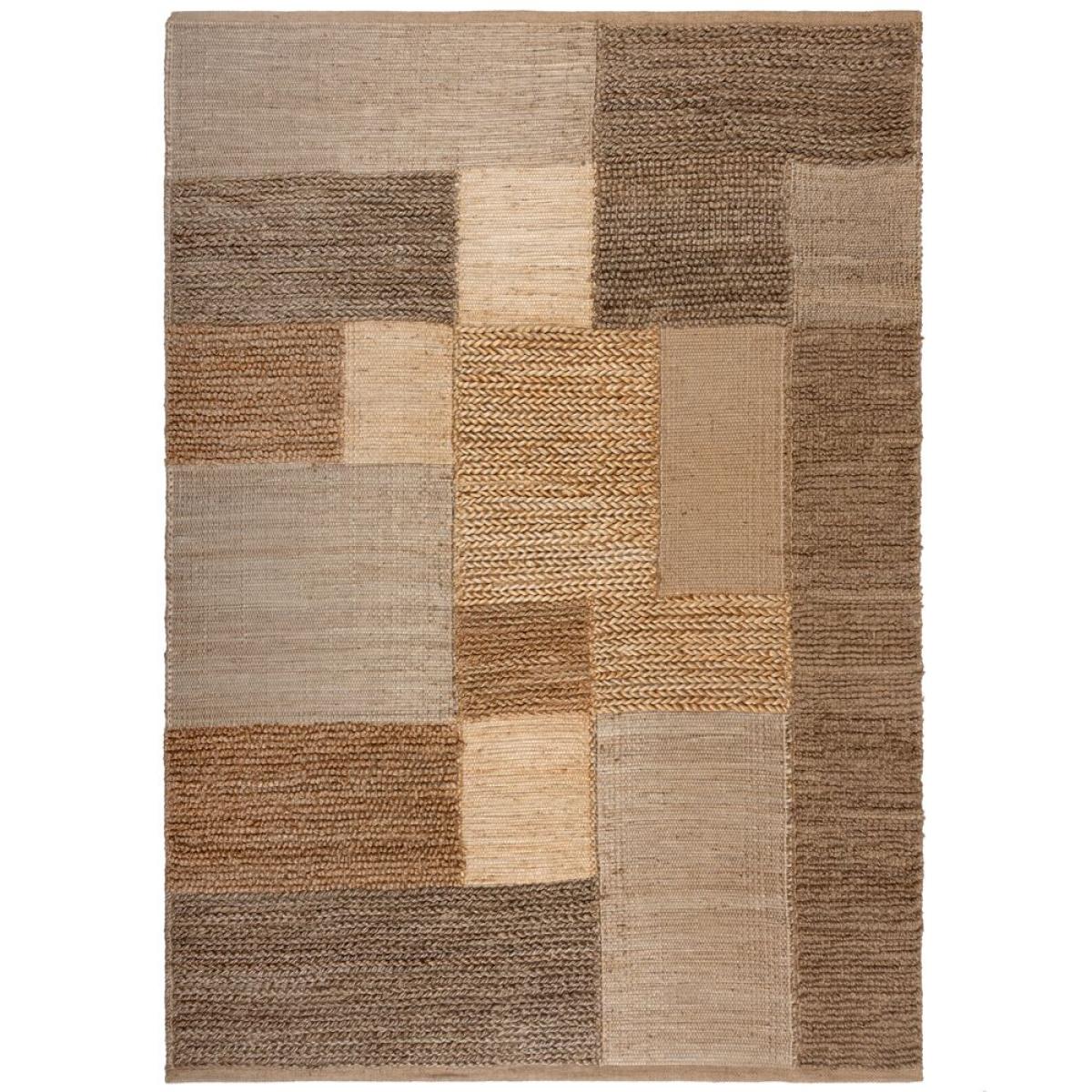 Jute Braided Patchwork Rug Natural – image 5