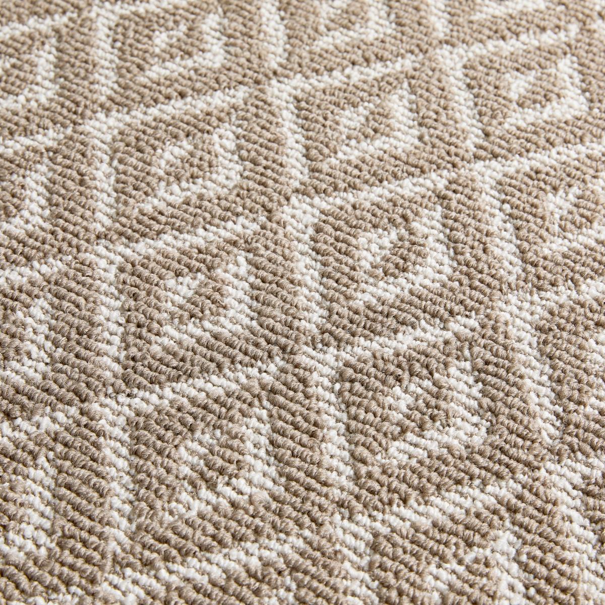Marvel Boucle Geometric Washable Rug Geometric Natural – image 2