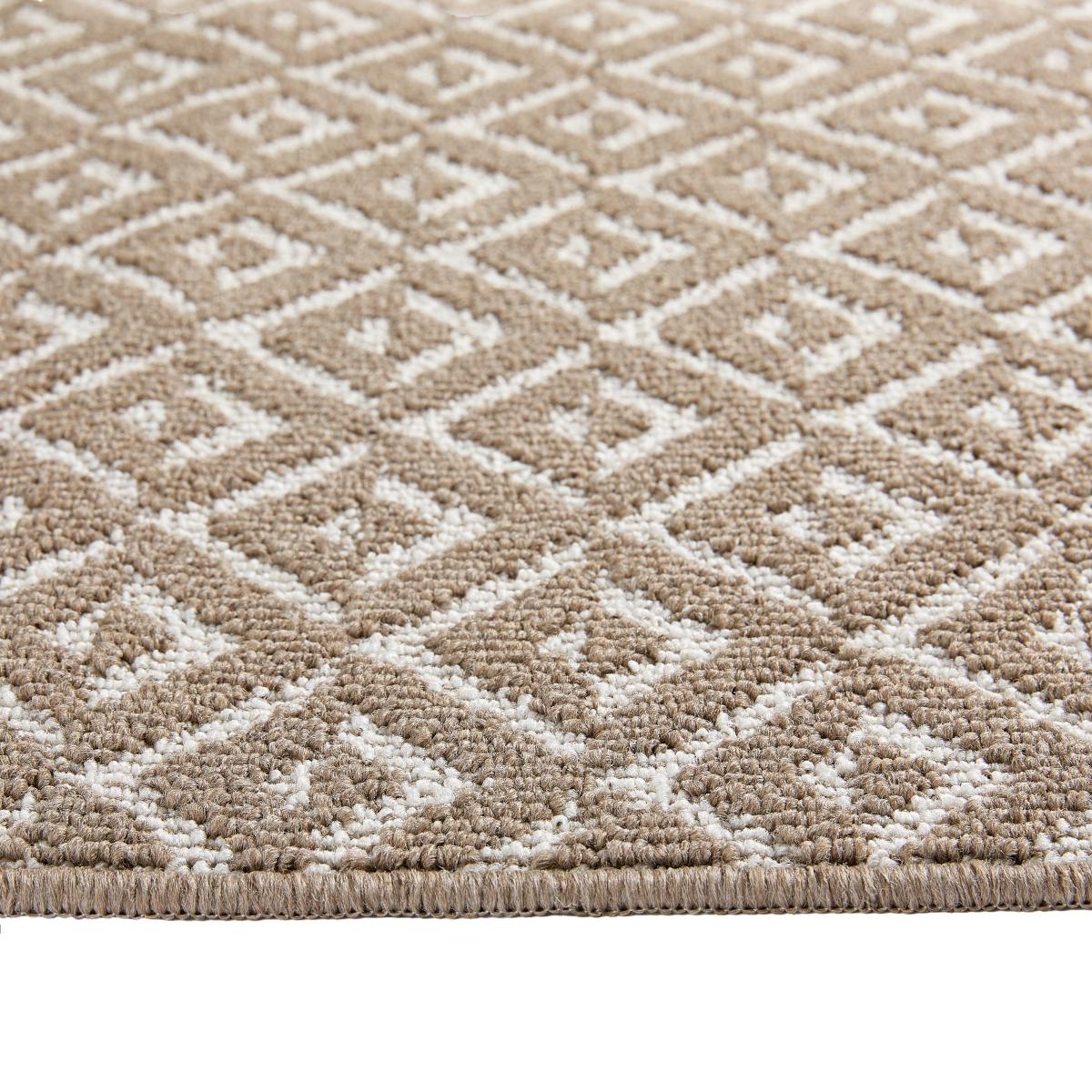 Marvel Boucle Geometric Washable Rug Geometric Natural – image 3