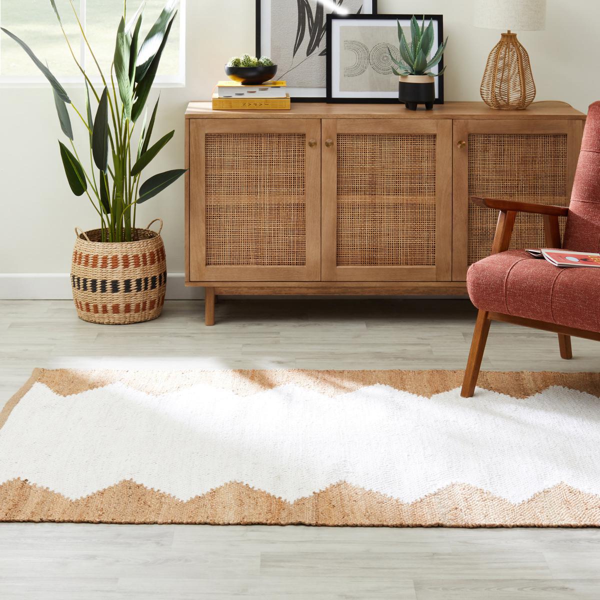 Dahari Jute and Cotton Rug Dahari White – image 1
