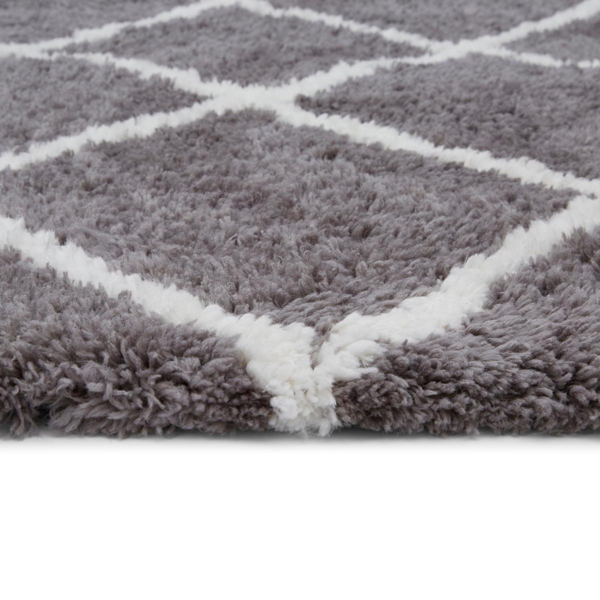 Diamond Berber Shaggy Rug – image 4