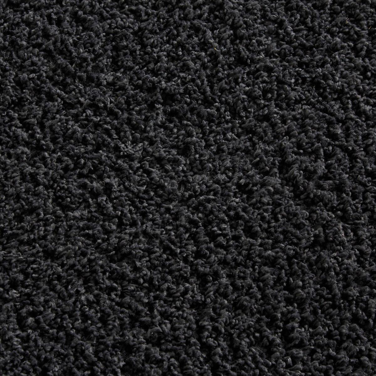 Washable Shaggy Rug Black – image 2