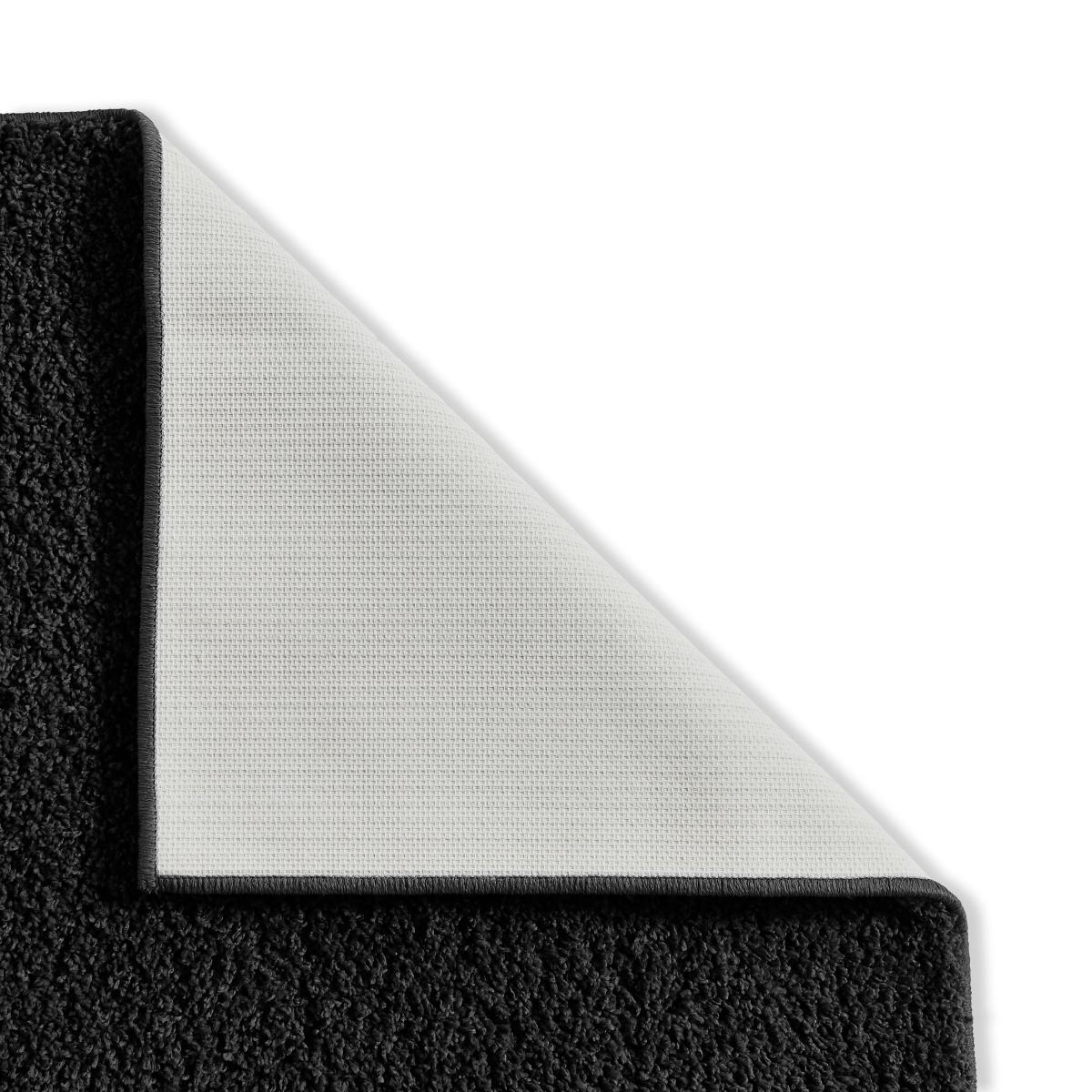 Washable Shaggy Rug Black – image 4