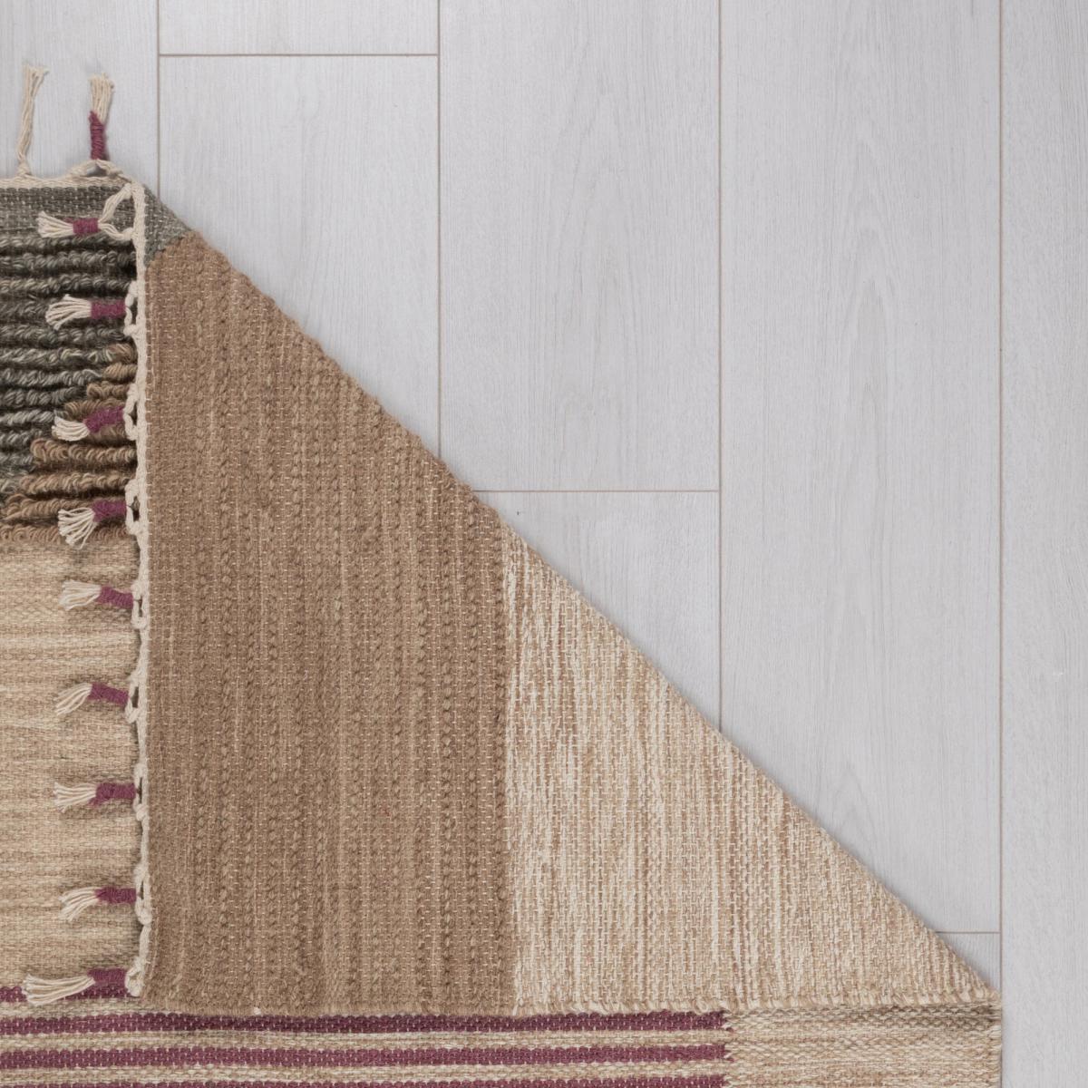 Perla Wool Mix Rug Pink, Brown and Black – image 4