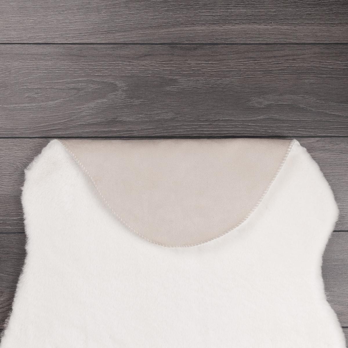 Supersoft Single Pelt Faux Fur Rug Supersoft Cream – image 10