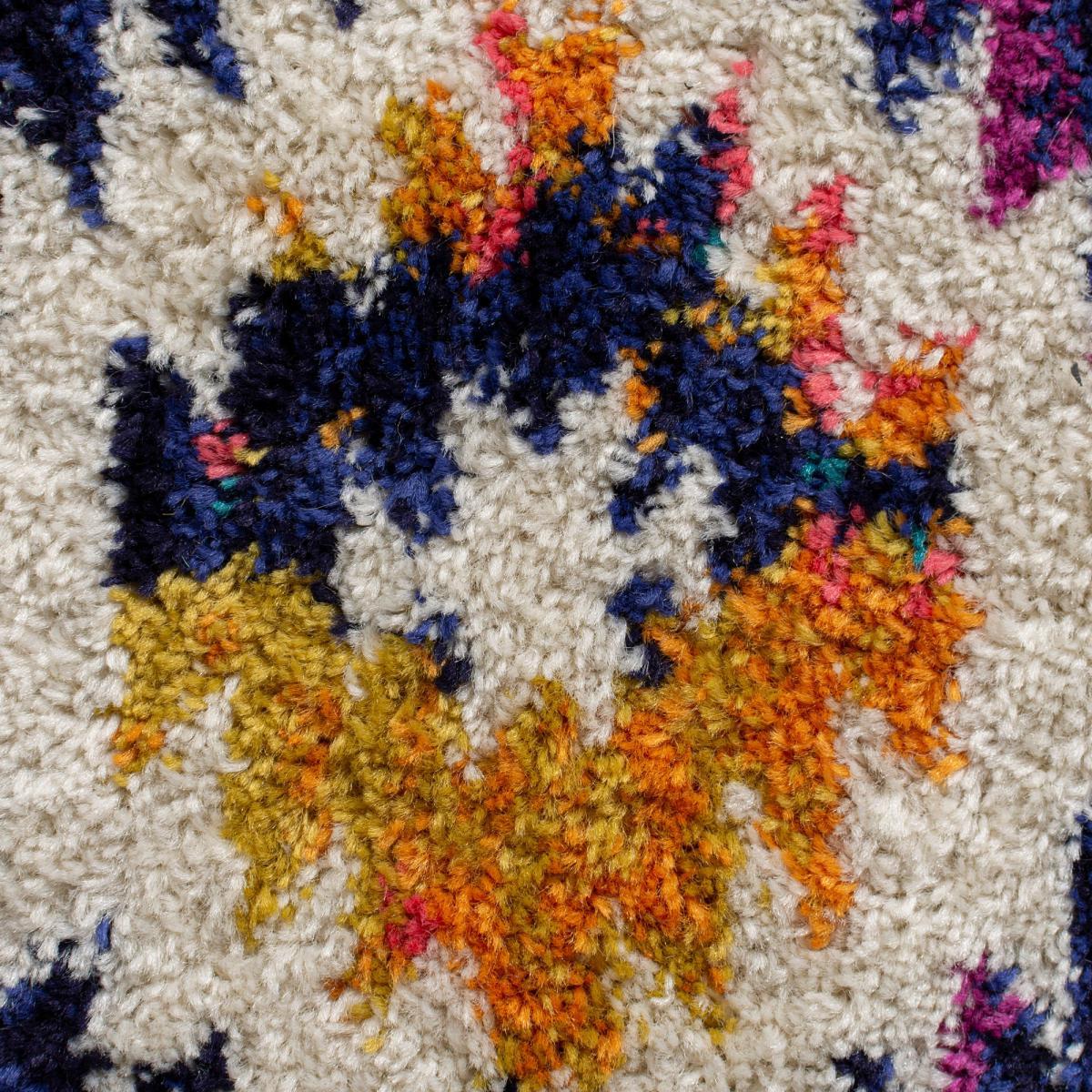 Zumra Berber Runner Blue, Yellow and Purple – image 3