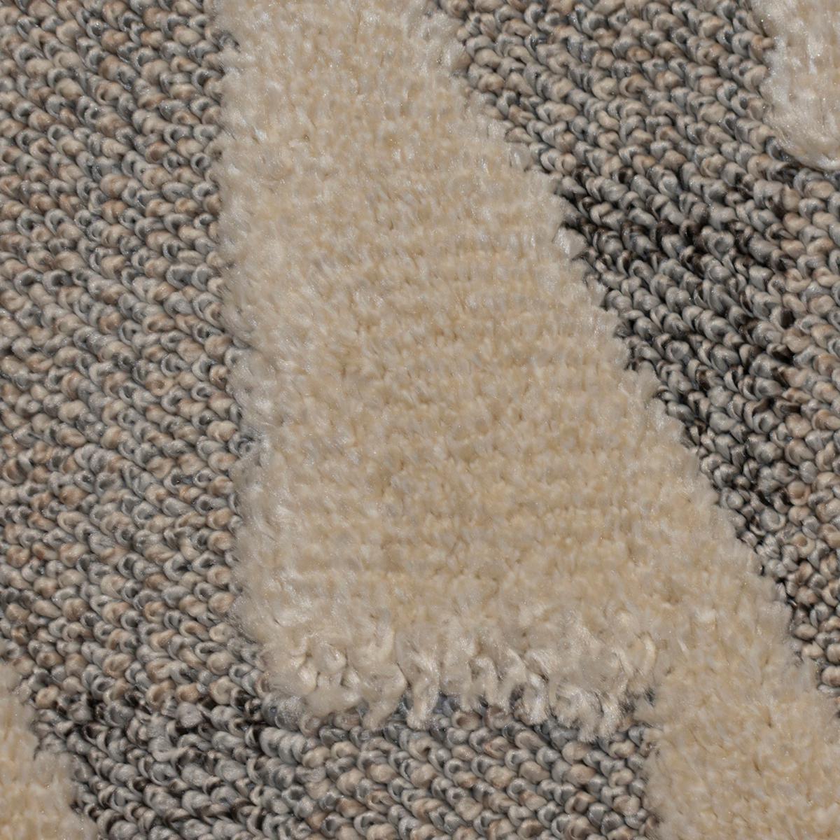Hampton Geometric Rug Grey and Beige – image 5
