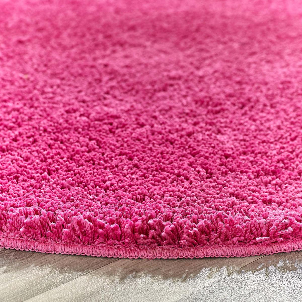 Marvel Shaggy Washable Circle Rug Marvel Shaggy Fuchsia – image 3
