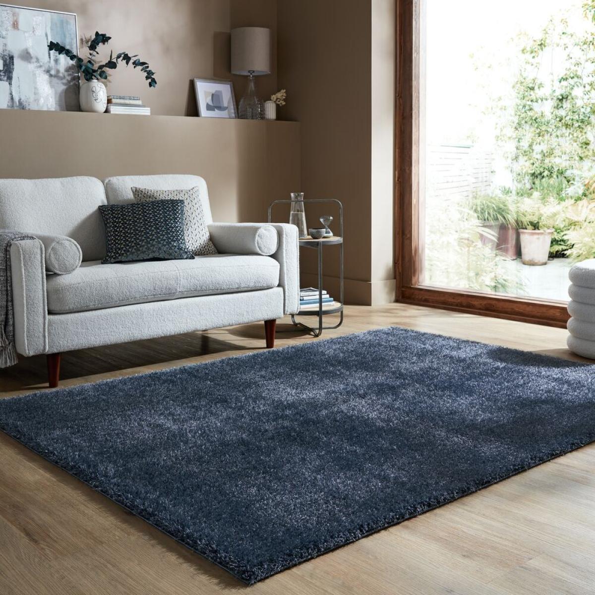 Indulgence Shaggy Rug Denim Blue – image 1