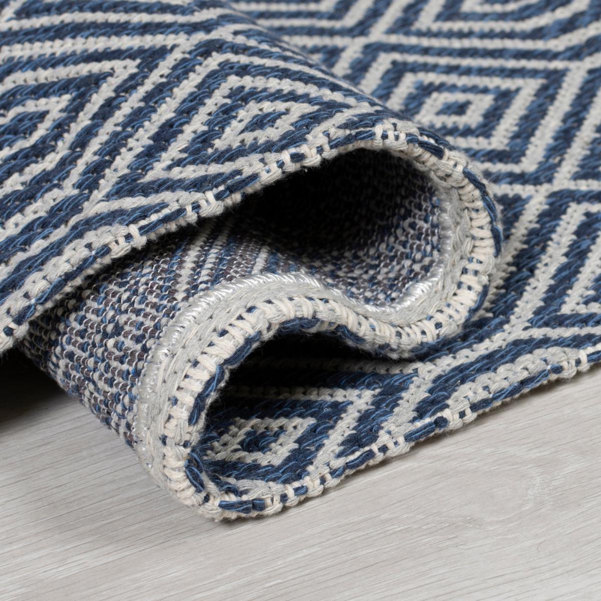 Pappel Geometric Rug Blue – image 7