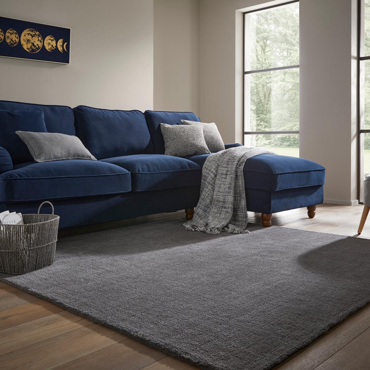 Isla Square Rug Isla Charcoal – image 2