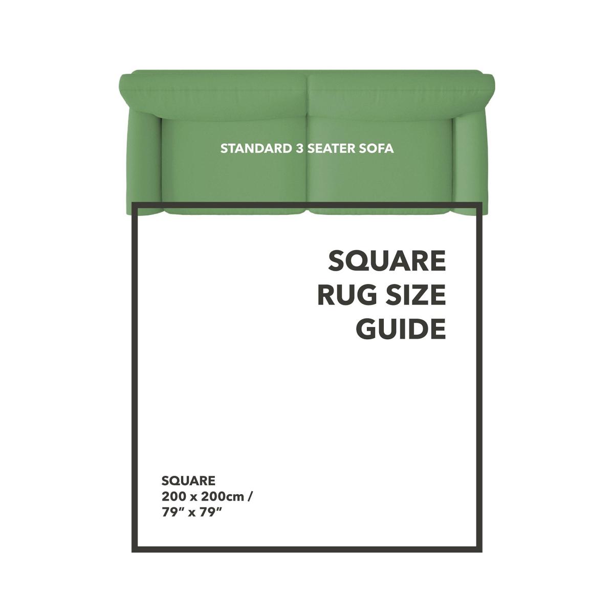 Isla Square Rug Isla Charcoal – image 3