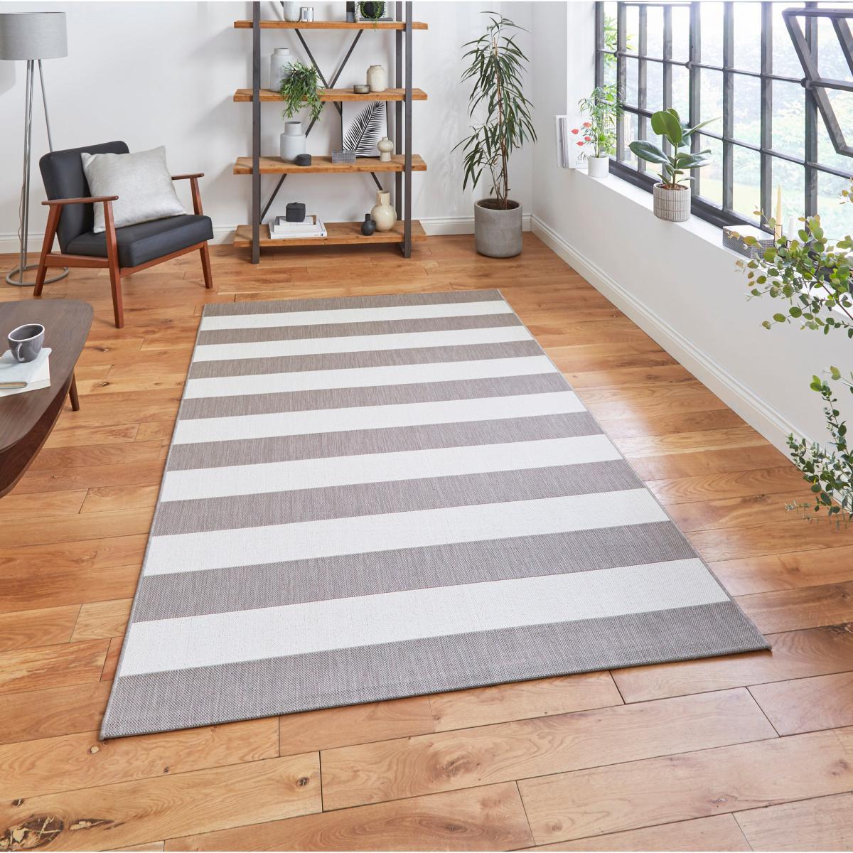 Santa Monica Indoor Outdoor Rug Santa Monica Grey Light Beige – image 6