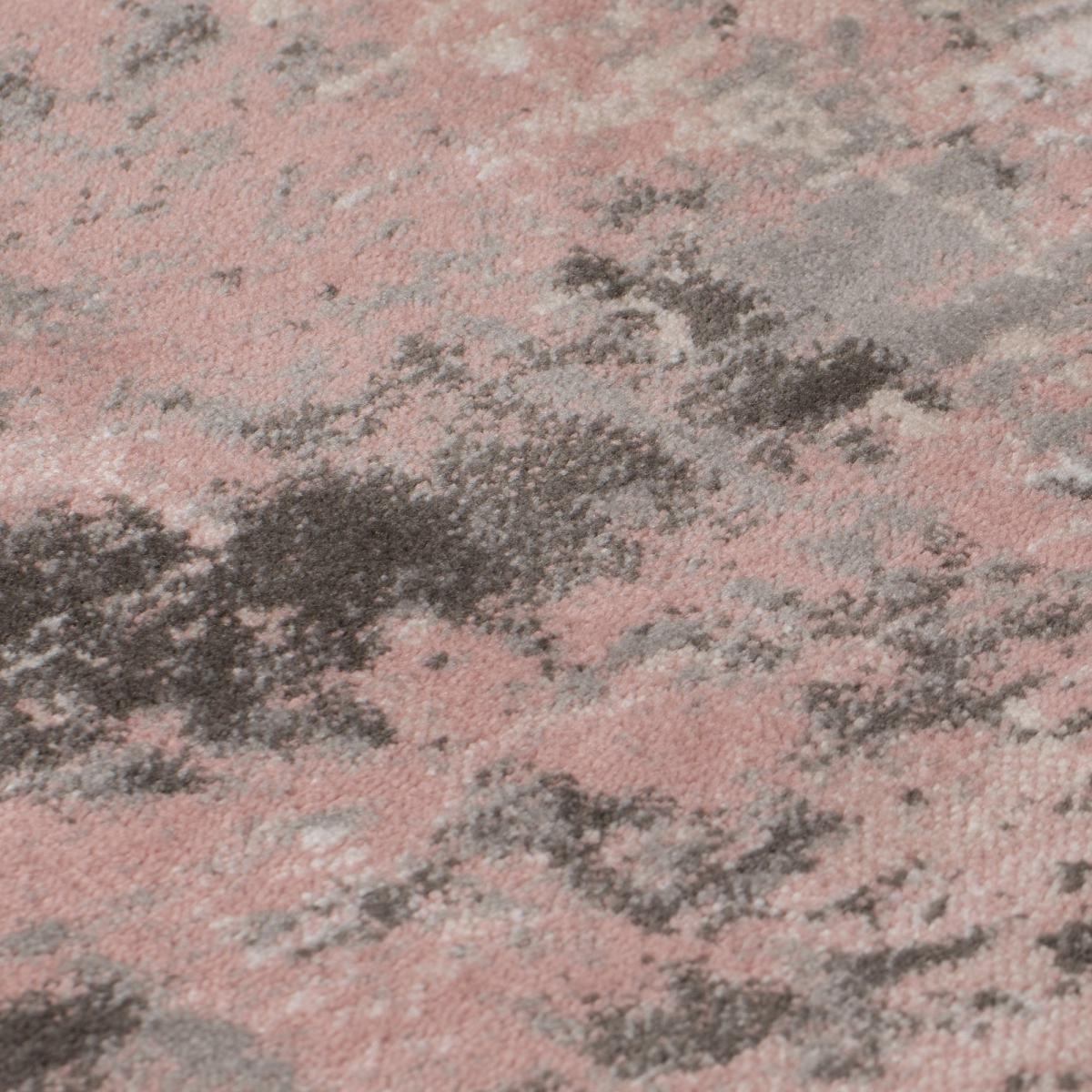 Fusion Abstract Blush Rug Blush, Grey and Black – image 5