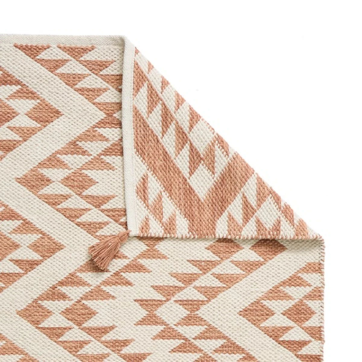 Cotton Jaquard Orange Scatter Rug – image 3