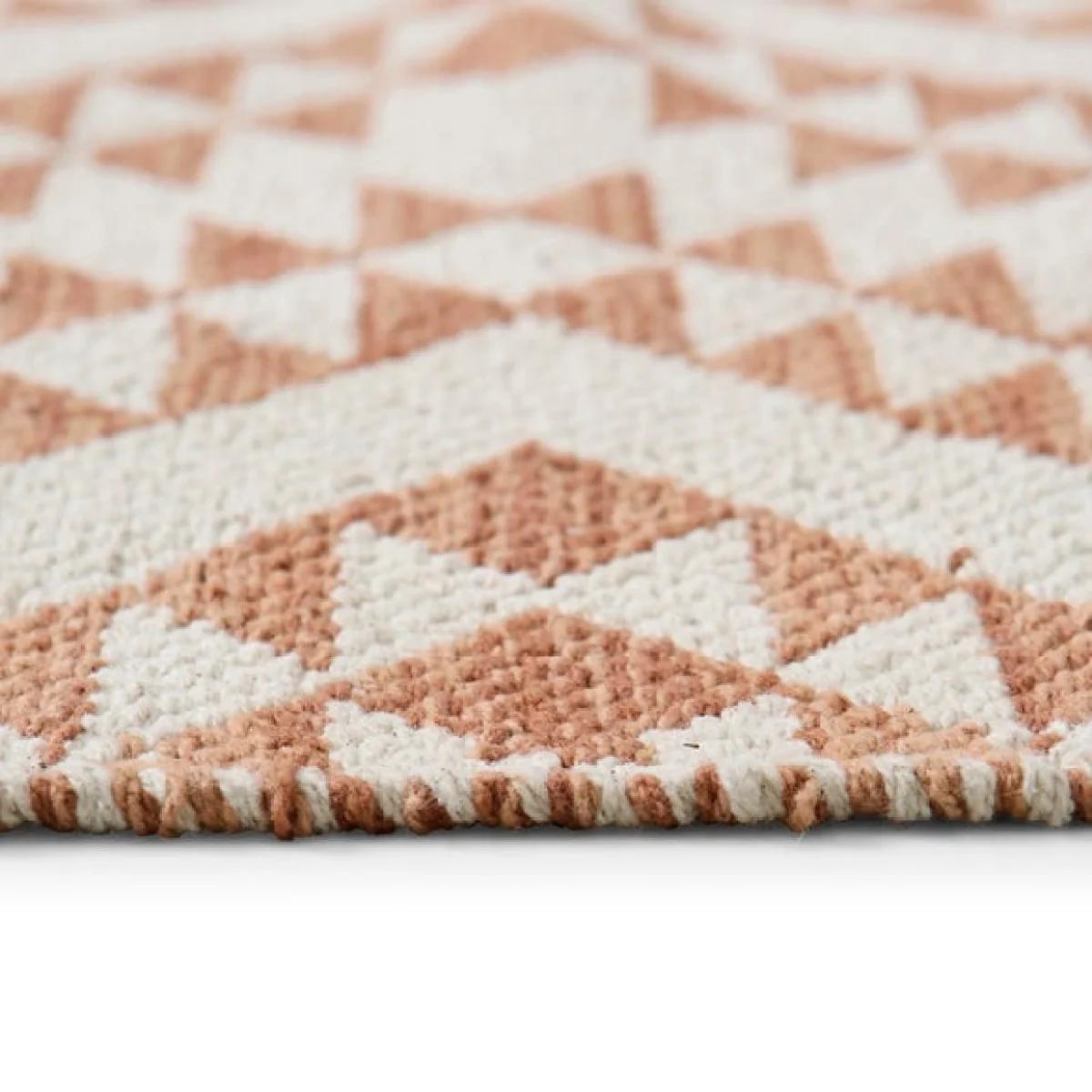 Cotton Jaquard Orange Scatter Rug – image 4