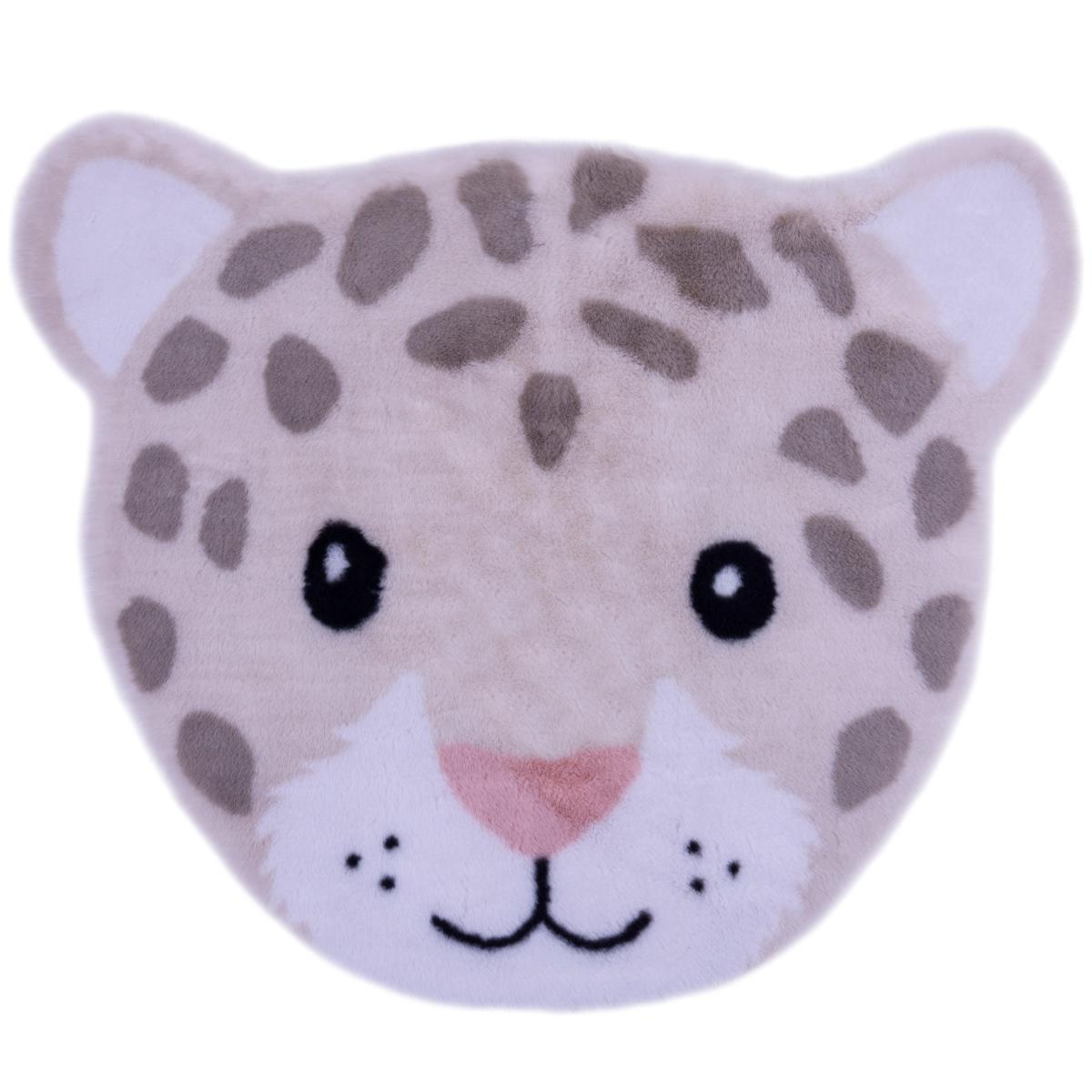 Lola Snow Leopard Rug White – image 2
