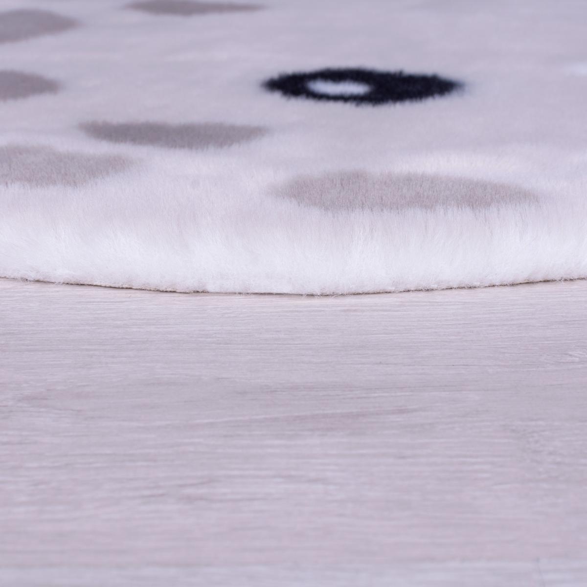 Lola Snow Leopard Rug White – image 4