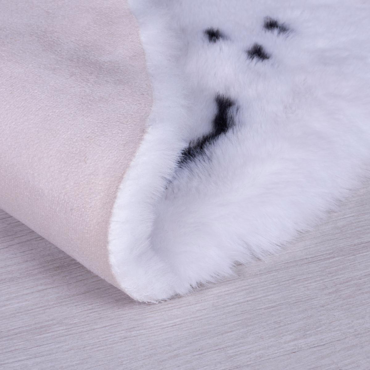Lola Snow Leopard Rug White – image 5