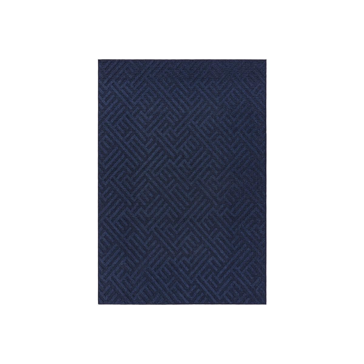 Antibes Blue Linear Outdoor Rug - 200cm-x-290cm – image 1