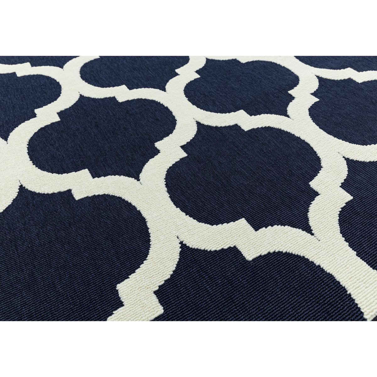Antibes Blue Trellis Outdoor Rug - 200cm-x-290cm – image 4