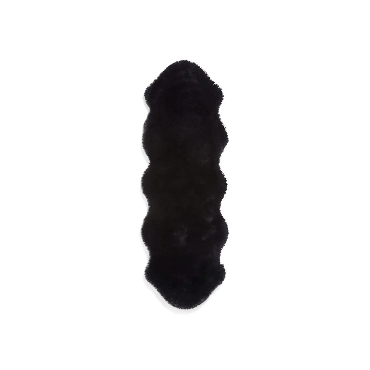 Teddy Double Sheepskin Rug - Black – image 1