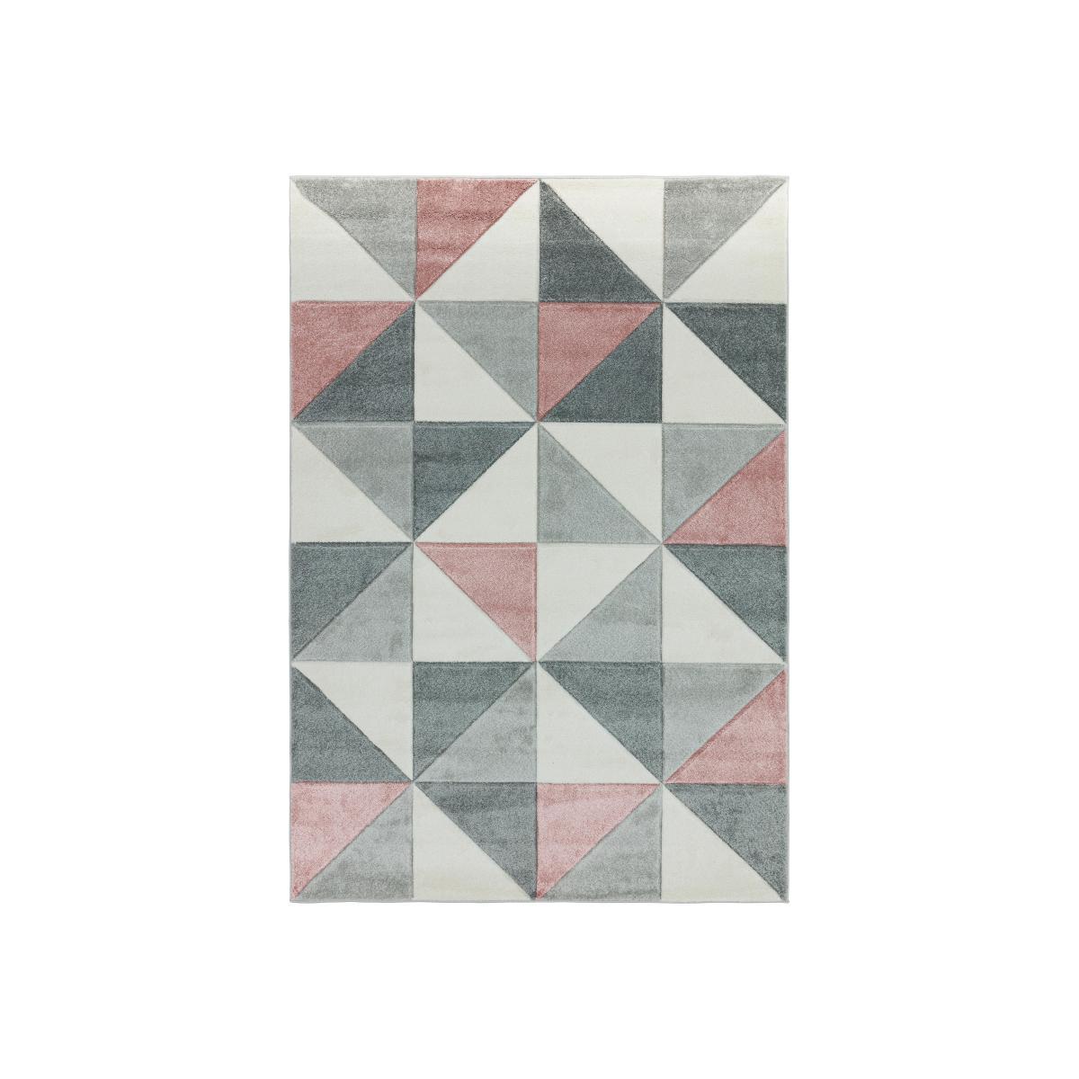 Sketch Cubic Pink Rug - 160cm-x-230cm – image 1