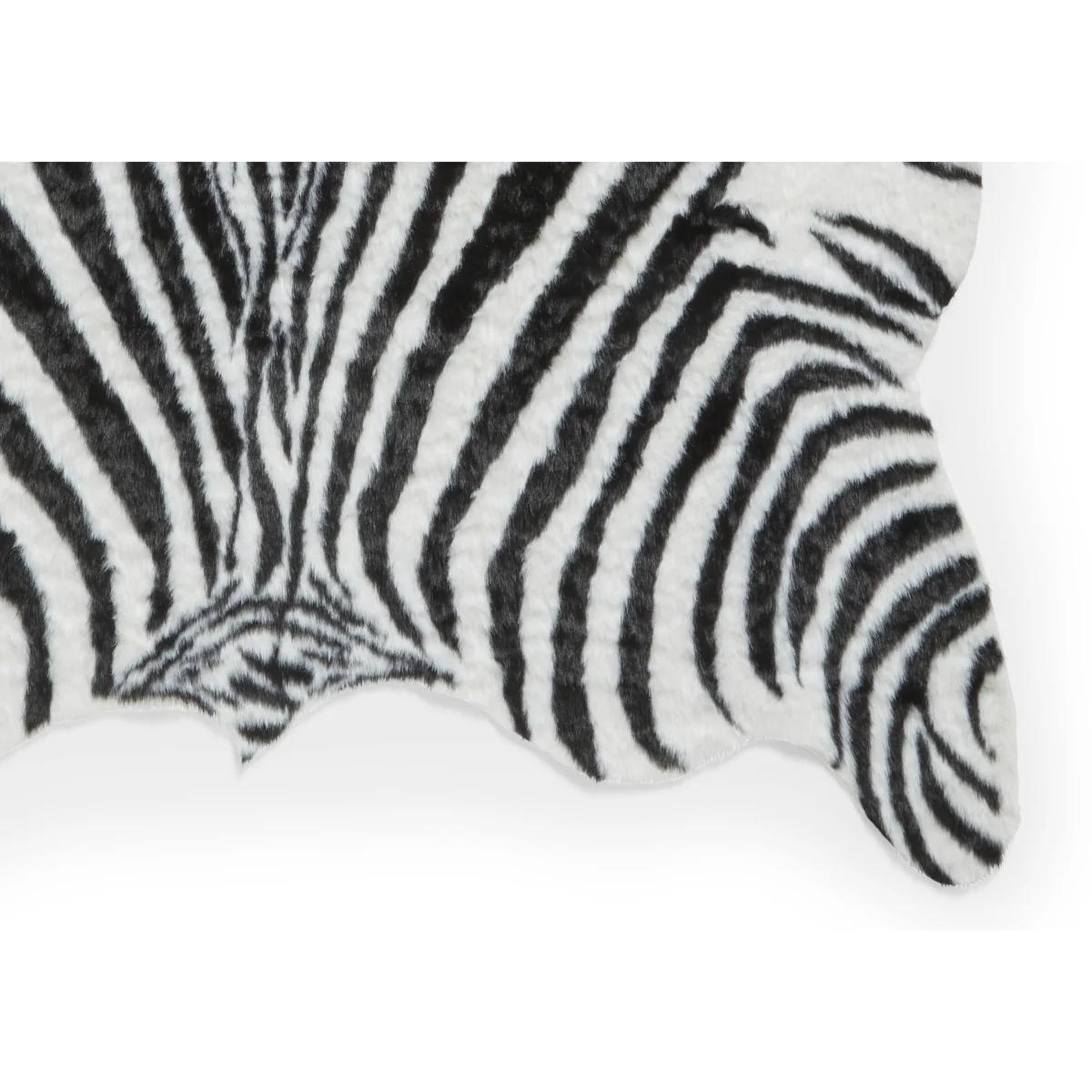 Faux Fur Zebra Rug - 150cm-x-200cm – image 4