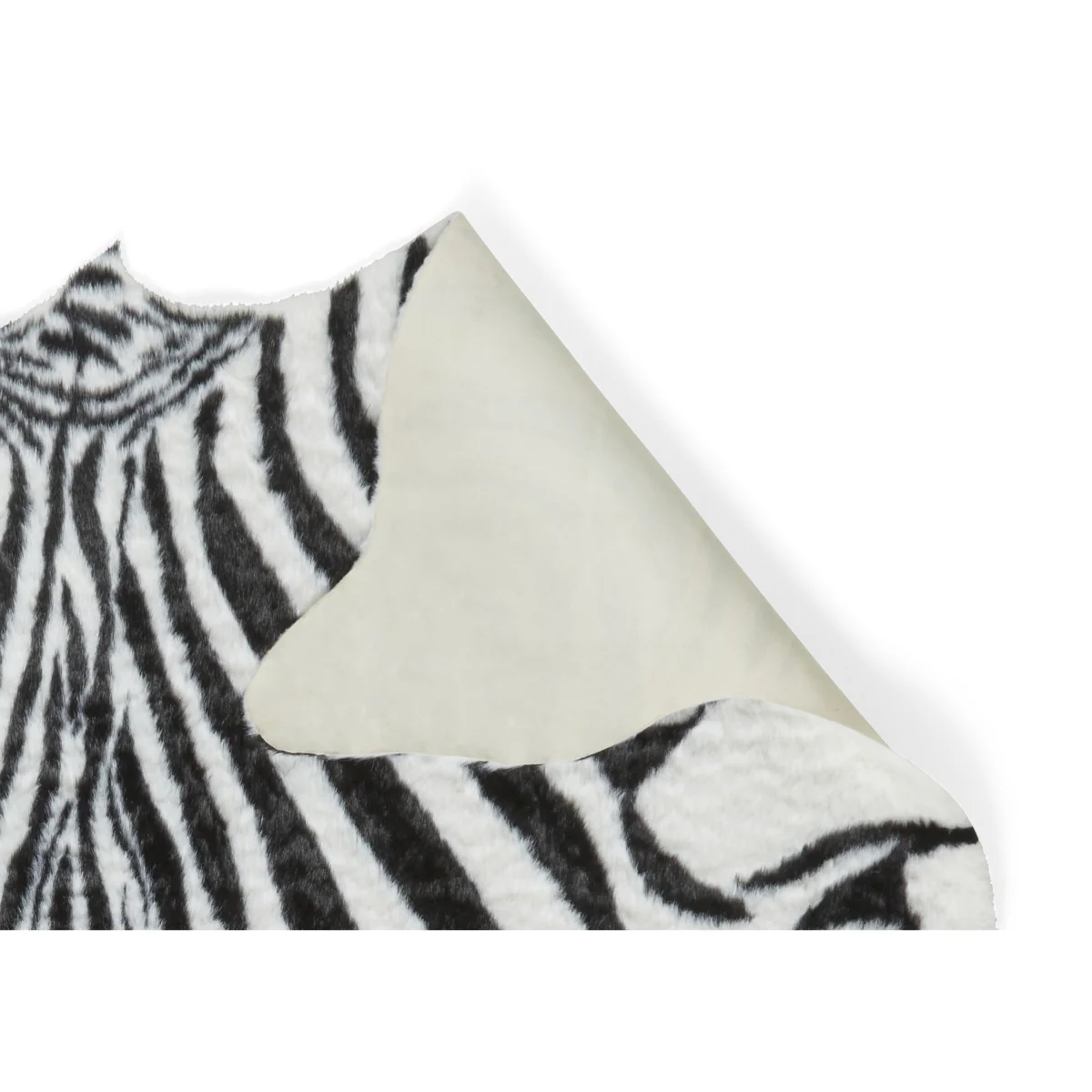 Faux Fur Zebra Rug - 150cm-x-200cm – image 6