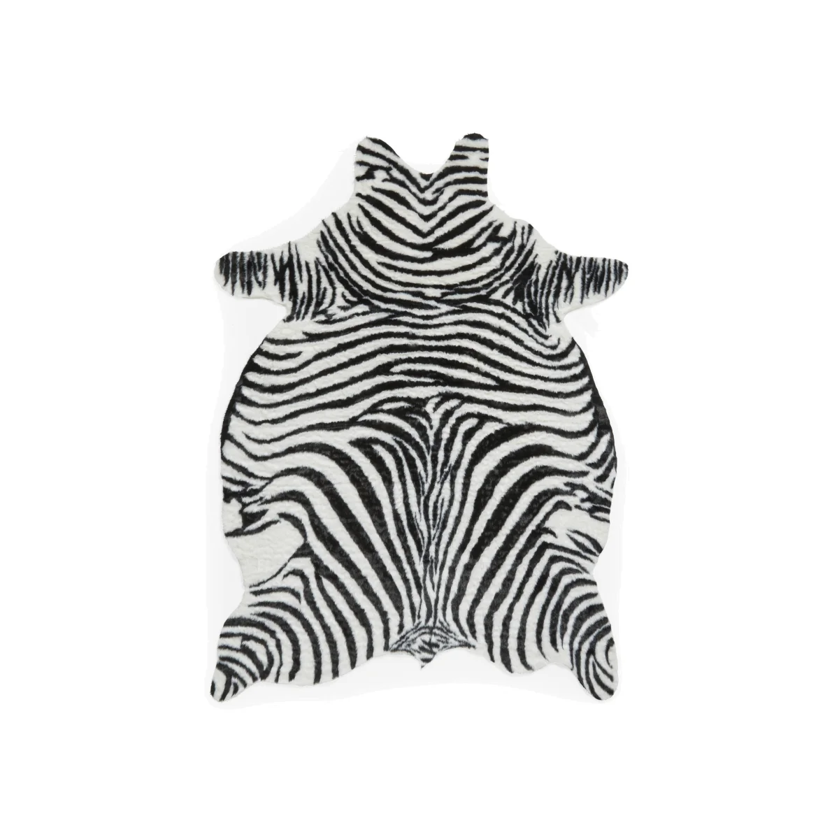 Faux Fur Zebra Rug - 180cm-x-240cm – image 1